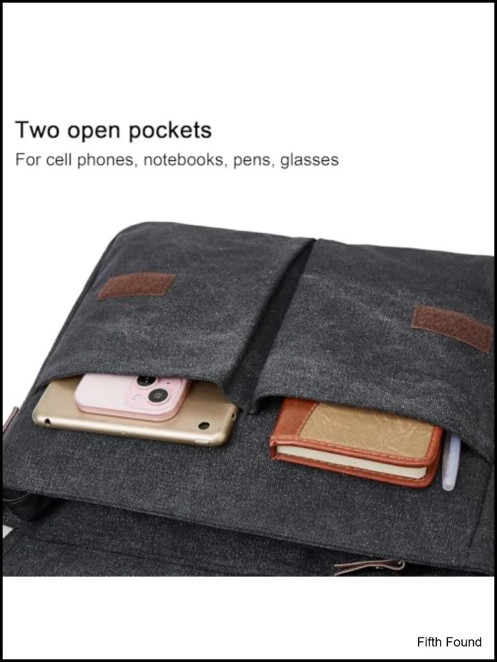 Canvas Satchel Messenger Bag Fits 13.3